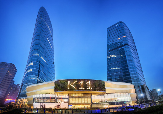 香港新世界武漢K11采用天宇鋁吸音天花板38000平米